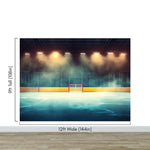 Hockey Rink Wallpaper Mural. Sports Theme Decor. #6958