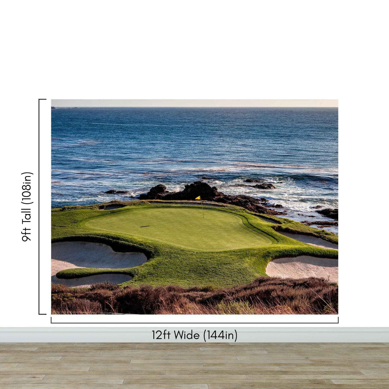 Pebble Beach Golf Course Wallpaper Mural. #6977