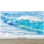 Turquoise Ocean Wave Wallpaper. Surf Ocean Wave Wall Mural. #6924