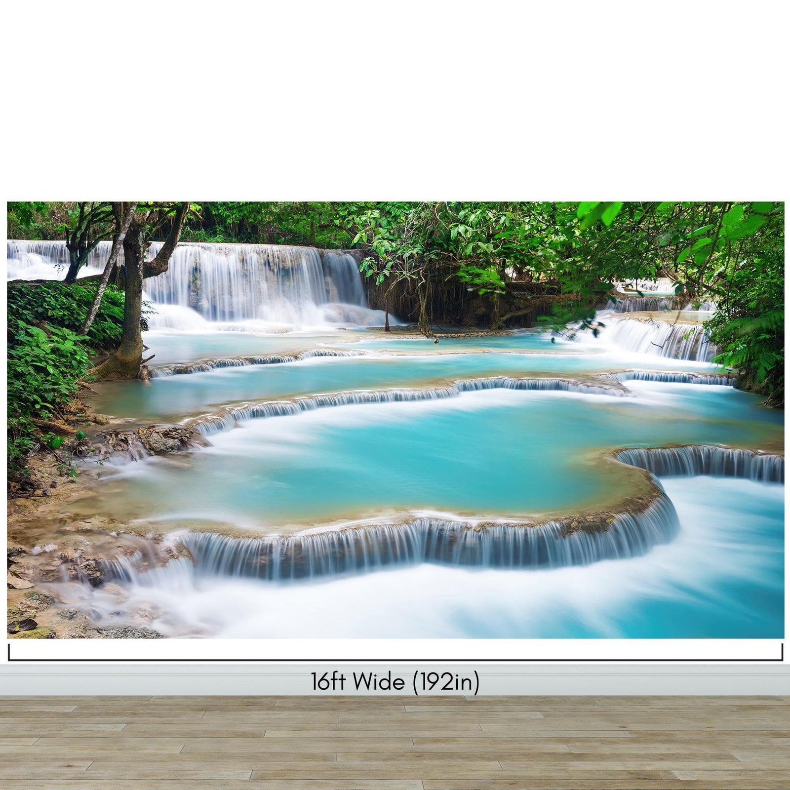 Kuang Si Thailand Waterfall Wallpaper Mural. #6041