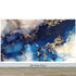Sapphire Blue Marble Wallpaper Mural. #7008