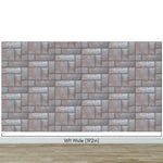 Modern Urban Wallpaper Decor. Metal Steel 3D Wall Mural. #6740