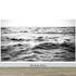 Black and White Ocean Wave Wallpaper. Peel and Stick Wall Mural. #6691