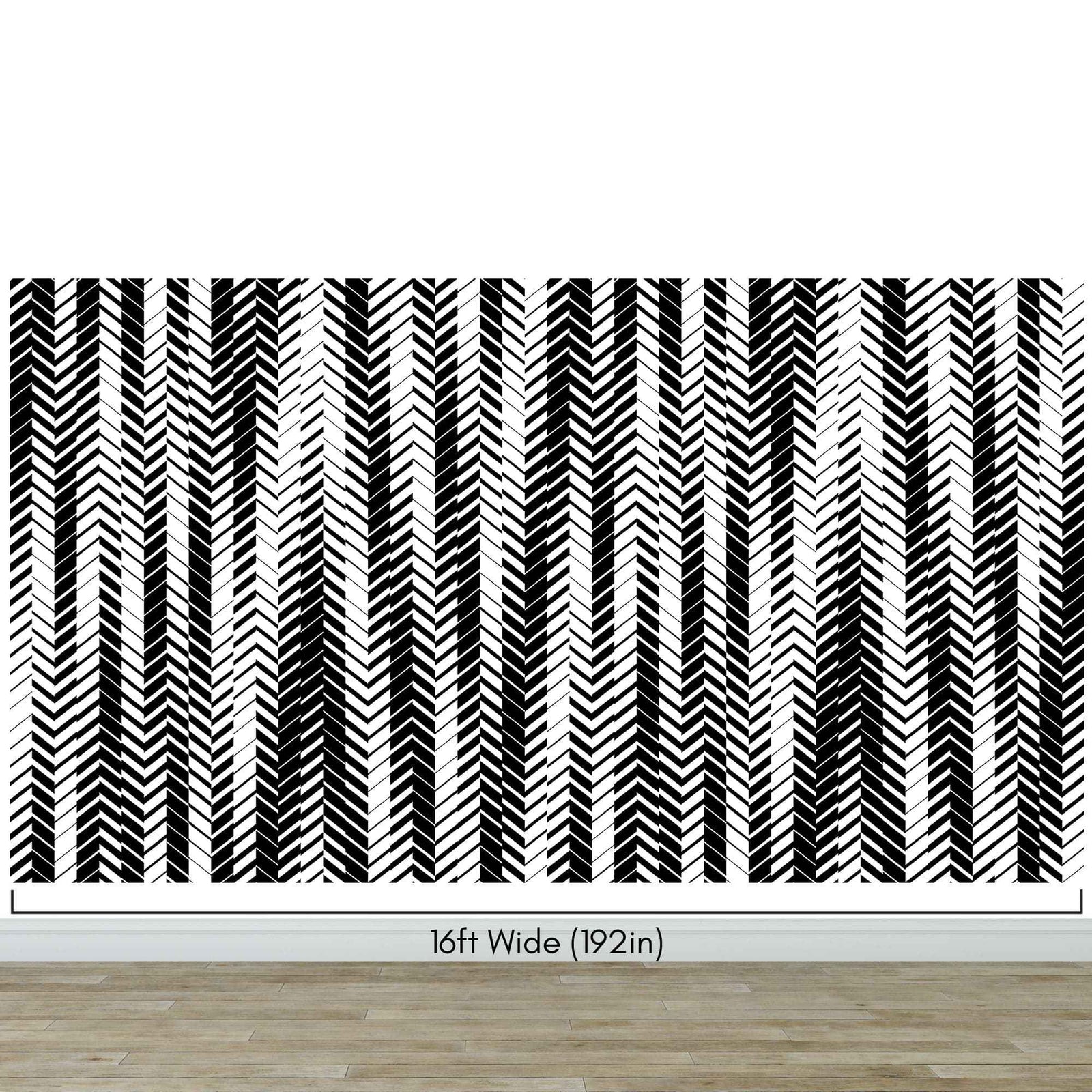 Black and White Minimal Retro Stripes Pattern Wallpaper. #7033