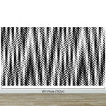 Black and White Minimal Retro Stripes Pattern Wallpaper. #7033