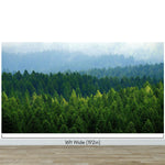 Green Forest Wallpaper Mural. Scenic Landscape Wall Mural. #6894