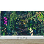 Jungle Wallpaper, Forest Greenery Botanical Wall Mural. #6741