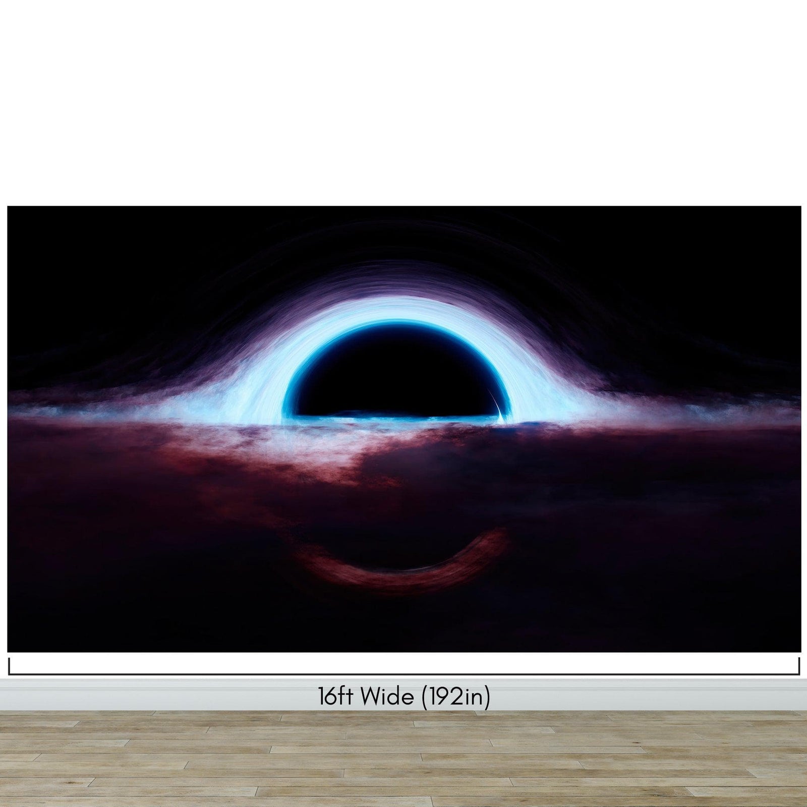 Black Hole Wall Mural – Interstellar Space Sci-Fi Wallpaper. #6919