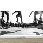 Skateboard Urban Park. Black and White Wall Mural. #7056