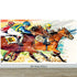 Jockey Equestrian Horse Racing Colorful Wall Mural. #7047