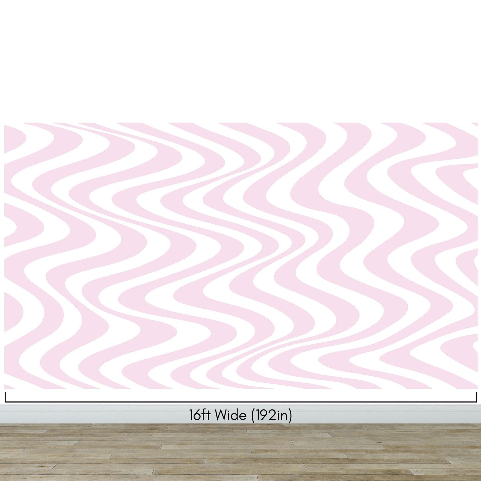 Pink Swirly Lines Abstract Wallpaper Mural. #6635
