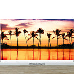 Tropical Sunset Palm Tree Paradise Wall Mural. #6236