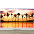 Tropical Sunset Palm Tree Paradise Wall Mural. #6236