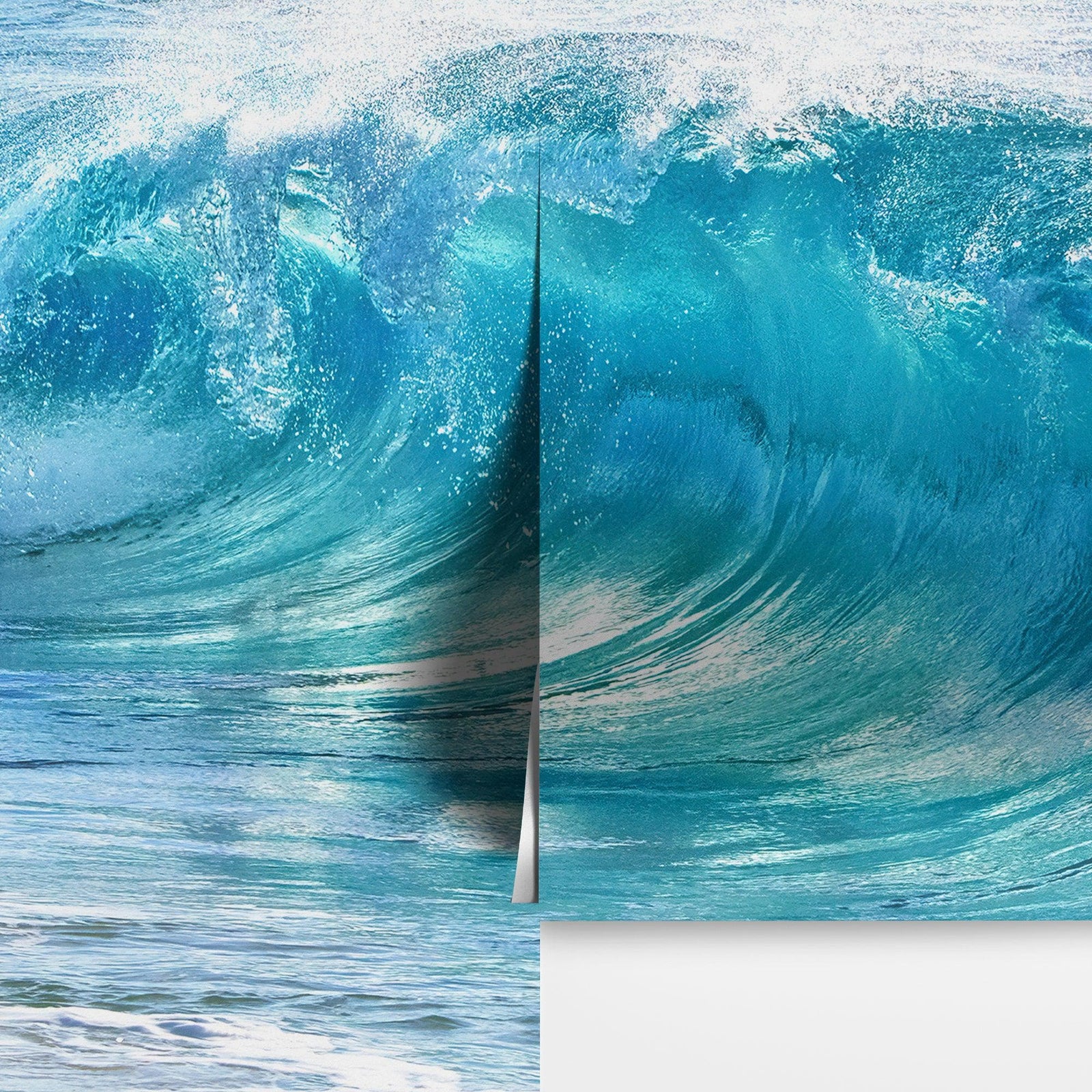 Turquoise Ocean Wave Wallpaper. Surf Ocean Wave Wall Mural. #6924