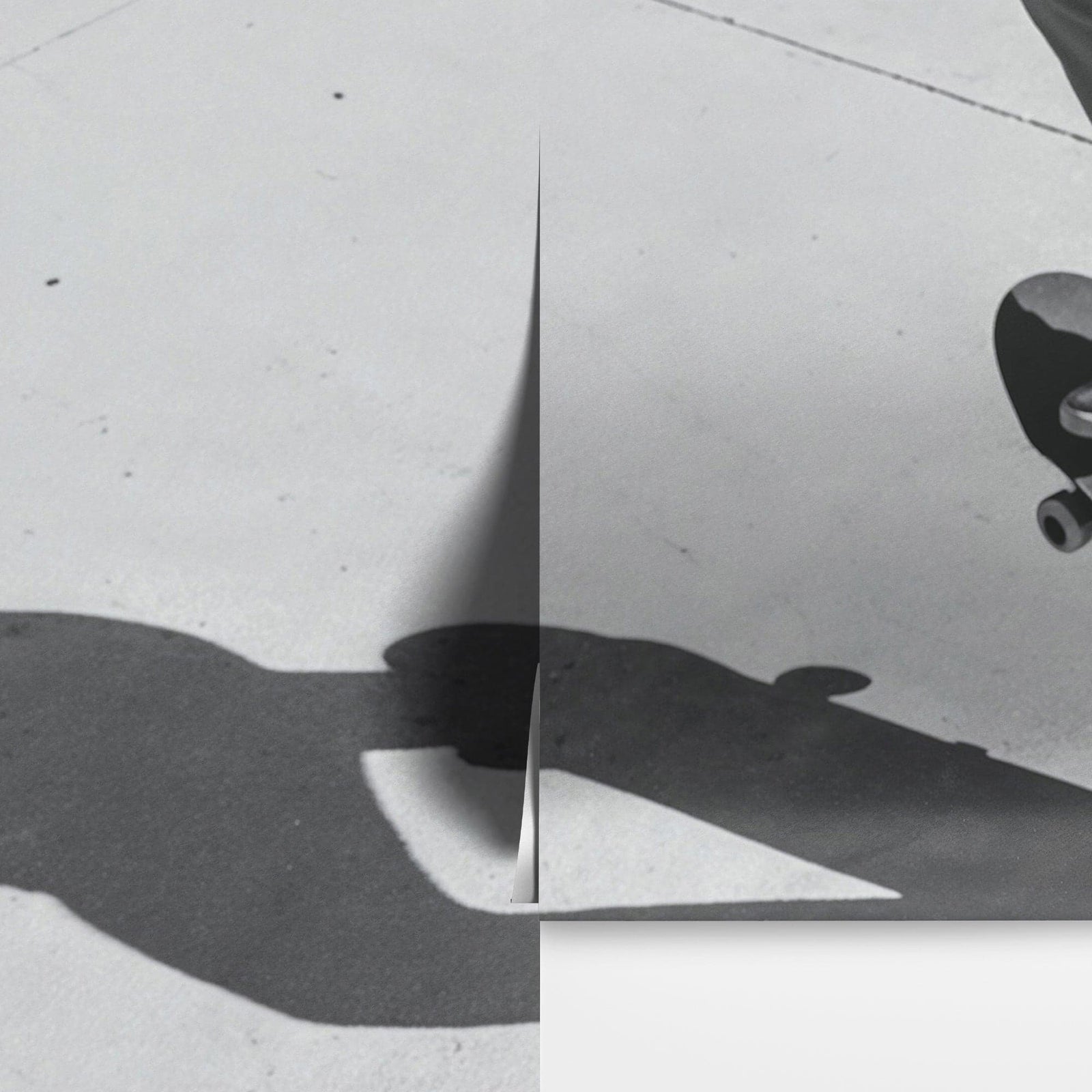 Black and White Skateboard Urban Wall Mural. #7066