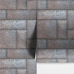 Modern Urban Wallpaper Decor. Metal Steel 3D Wall Mural. #6740