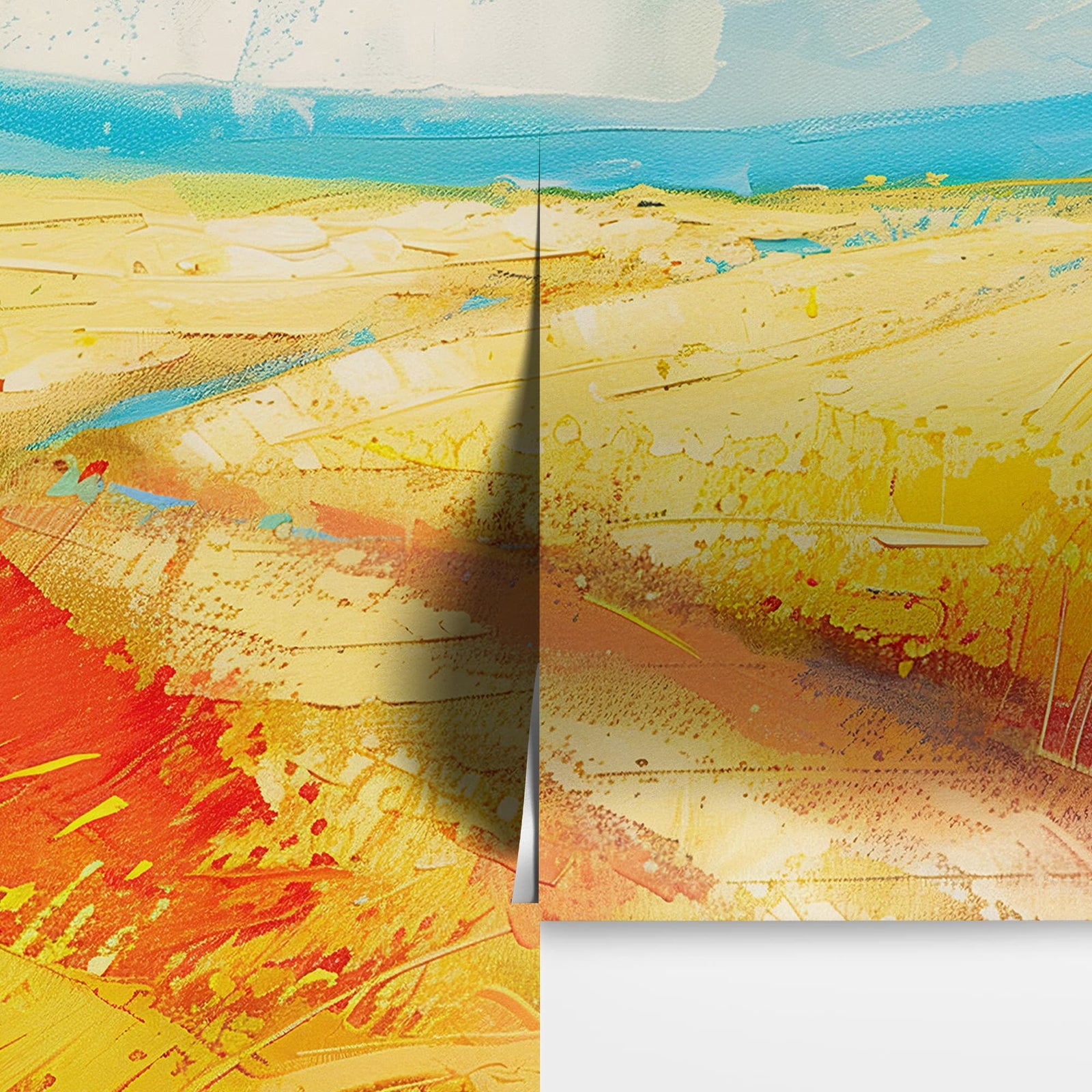 Beach Dune Wall Mural – Abstract Color Painting. #7078