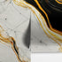 Luxurious Marble Wallpaper. Gold and Black Marble Slate Wall Mural. #6735