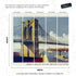 Vintage Brooklyn Bridge Illustration Wallpaper Mural - The Great East River Suspension Bridge. #6408