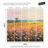 Colorful Yellow Flower Field Painting Wallpaper Mural. #6692