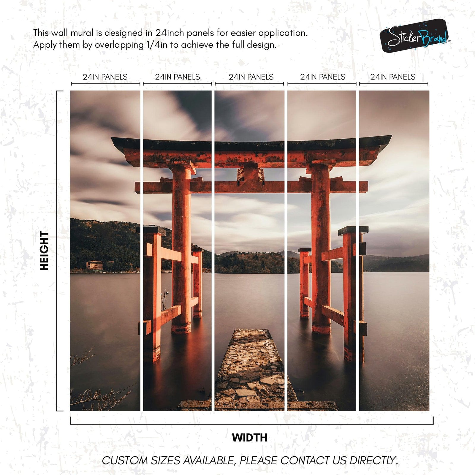 Japanese Torii Gate Wallpaper Mural. #6723