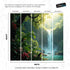 Tropical Rainforest Waterfall Wallpaper Wall Mural. #6987