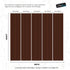 Wooden Vertical Panel Wallpaper. Dark Brown Wainscot Hardwood Wall Mural Print. #6734