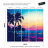 Tropical Night Wallpaper Mural – Miami Sunset Over Resort Pool & Beach. #6915