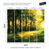Green Forest Painting Wallpaper Mural. #7018