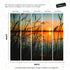 Lakeside Retreat with Sunset Over Lake Wallpaper Mural. #6920