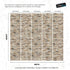 Brick Pattern Wallpaper Mural. Light Tan and Brown Color. #6801