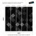 Modern Black and White Polka Dot Peel and Stick Wall Mural. #6964