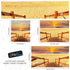 Yellow Sunset on Beach Wallpaper Mural. #6049