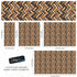 Modern Design Wooden Zigzag Panel Wallpaper Mural. #6736