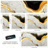 Luxurious Marble Wallpaper. Gold and Black Marble Slate Wall Mural. #6735