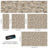 Brick Pattern Wallpaper Mural. Light Tan and Brown Color. #6801