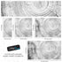 Tree Rings Wallpaper Mural. Black and White  Modern Wood Grain Circle Pattern. #7022