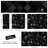 Modern Black and White Polka Dot Peel and Stick Wall Mural. #6964