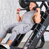 Excel Linear Hack/Leg Press - Muscle D Fitness - Plate Load Hack Squat Combo - Weight Storage Pegs - Adjustable Foot Plate / Back Pad