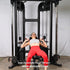 Muscle D Fitness 88" Dual Adjustable Pulley – Compact Cable Machine