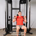 Muscle D Fitness 88" Dual Adjustable Pulley – Compact Cable Machine