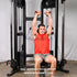 Muscle D Fitness 88" Dual Adjustable Pulley – Compact Cable Machine