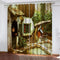 Mushroom House Curtains Pattern Blackout Window Drapes