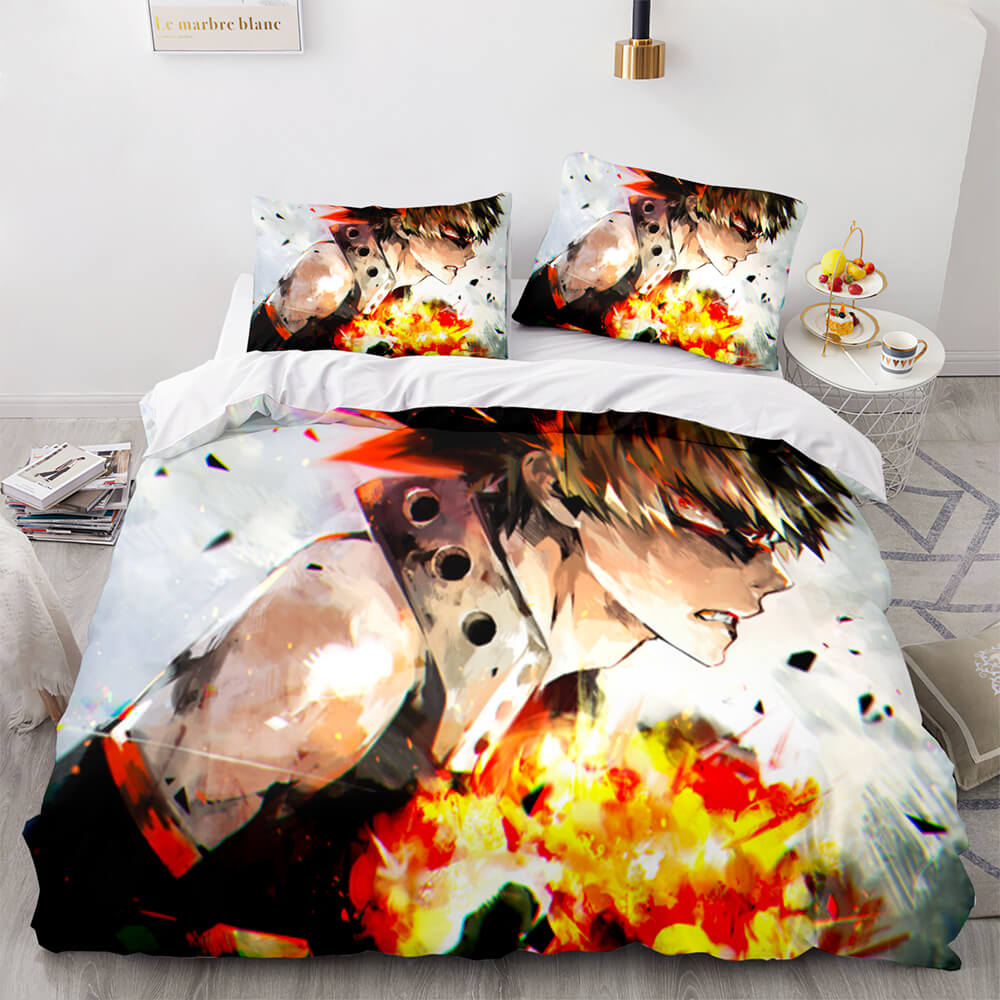 My Hero Academia 3 Piece Bedding Set Cosplay Quilt Cover