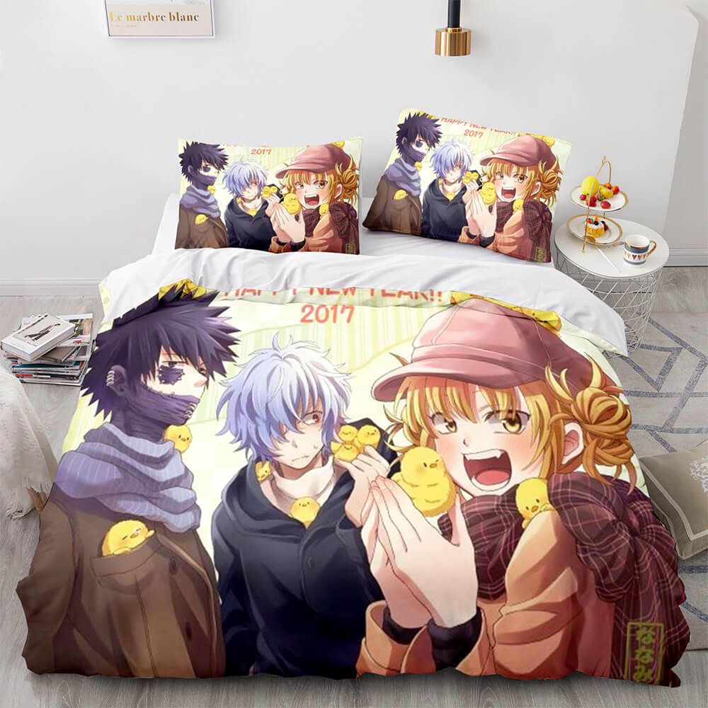 My Hero Academia 3 Piece Bedding Set Cosplay Quilt Cover