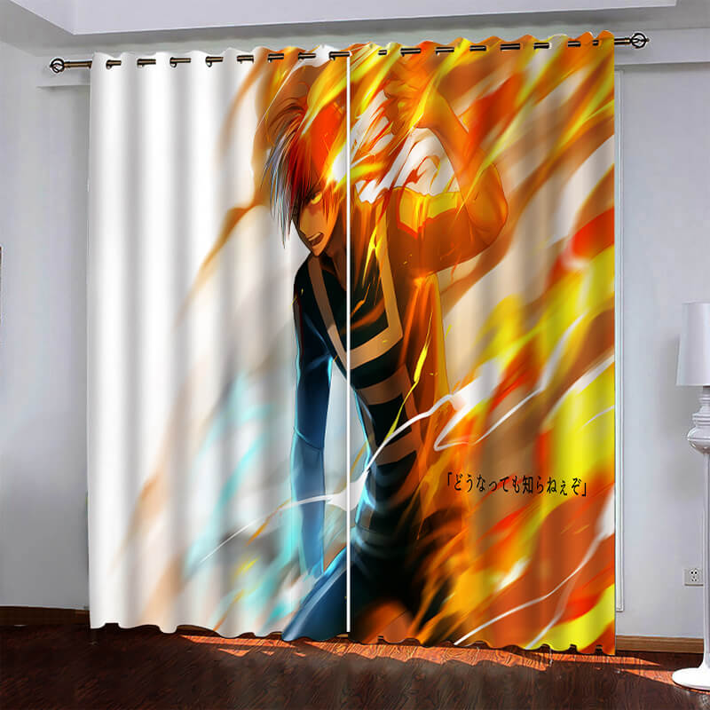 My Hero Academia Person Curtains Blackout Window Drapes
