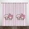 My Melody Curtains Pattern Blackout Window Drapes
