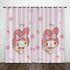 My Melody Curtains Pattern Blackout Window Drapes
