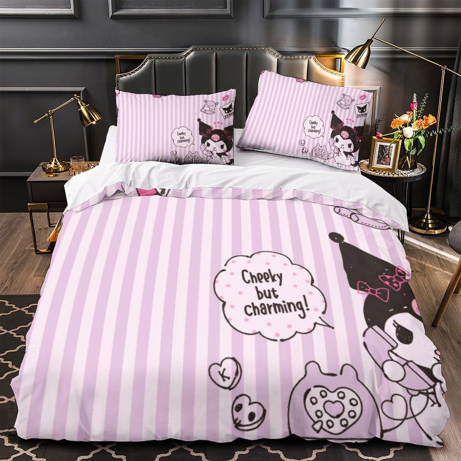 My Melody Kuromi Bedding Set Quilt Cover Without Filler