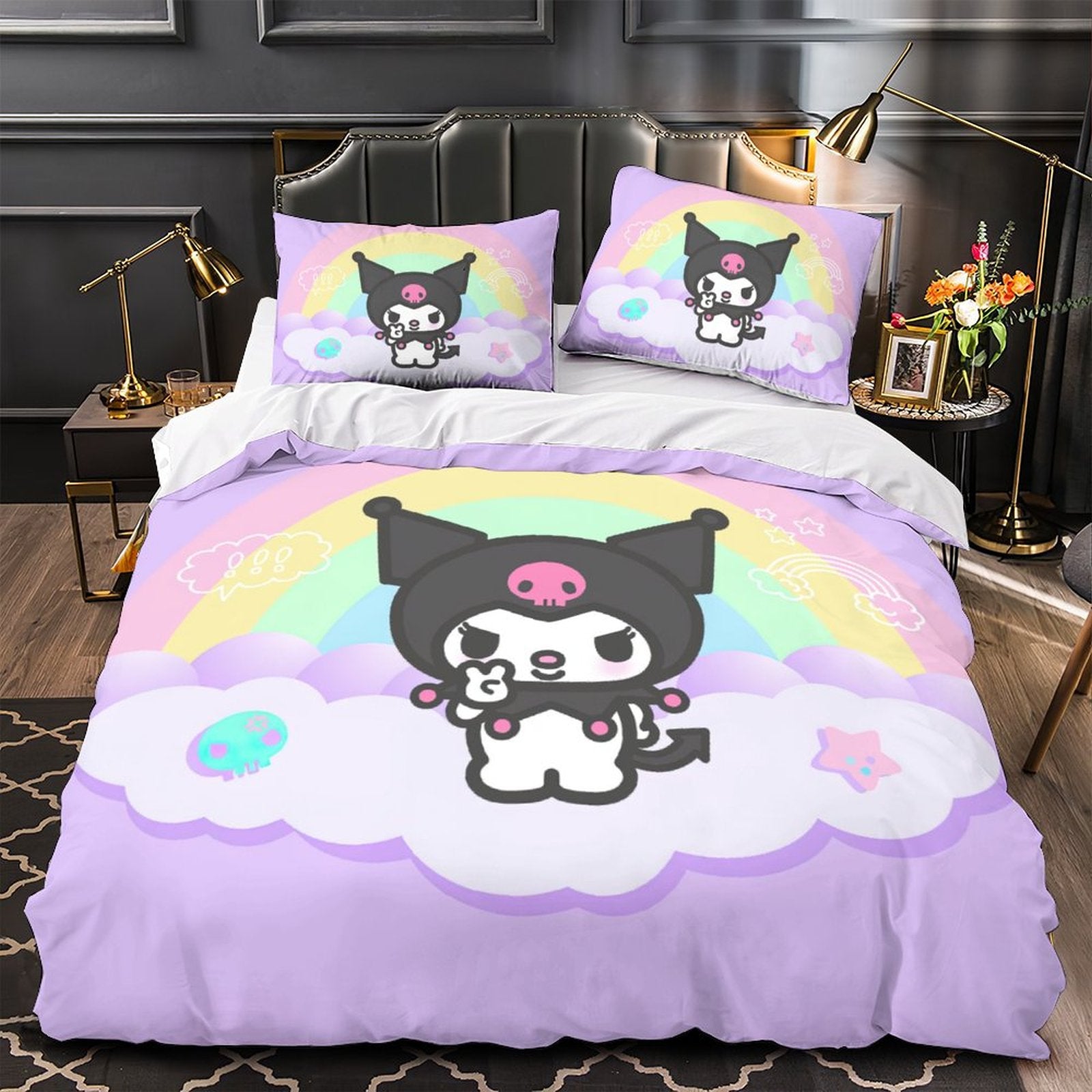My Melody Kuromi Bedding Set Quilt Cover Without Filler